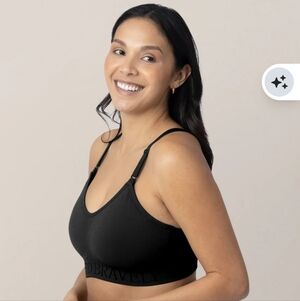Kindred Bravely Sublime Low Impact And Pumping Nursing Sports Bra — Black XL